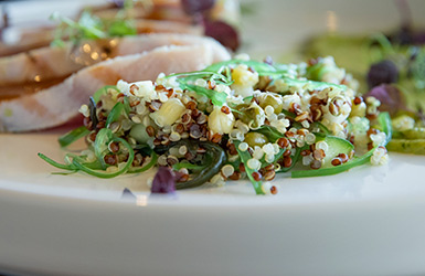 Chickpeas with aromatic herbs